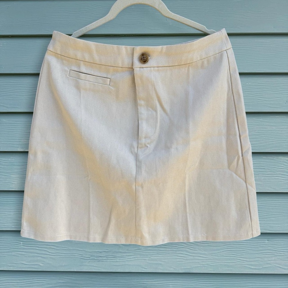 Classic Cream Mini Skirt
